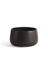 Gharyan Stoneware Stoneware Serving Bowl In Black
