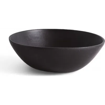 Gharyan Stoneware Stoneware Soup Plate In Black