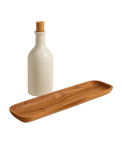 Gharyan Stoneware Taste Of The Mediterranean Bundle, Set Of 2 In White