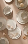 Gharyan Stoneware Tunisian 12pc Dinnerware Set In White