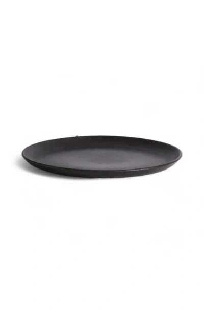 Gharyan Stoneware Tunisian Dinner Plates Set Of 4 In Black