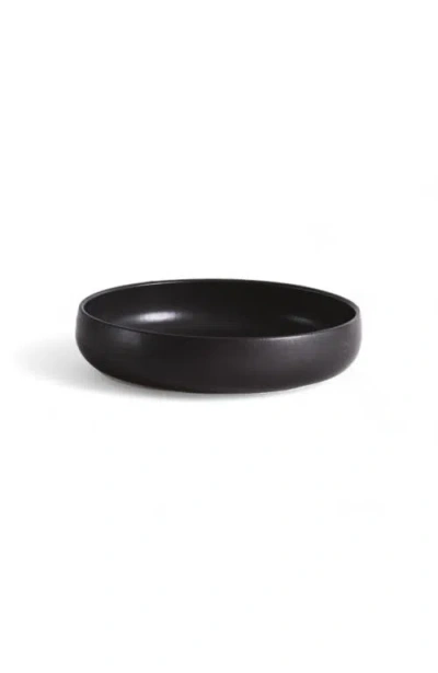 Gharyan Stoneware Tunisian Pasta Bowls Set Of 4 In Black