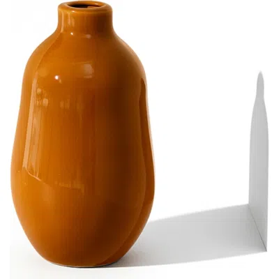 Gharyan Stoneware Vase In Orange