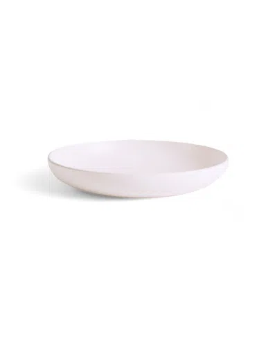 Gharyan Stoneware Youlha Pasta Plate, Set Of 4 In White