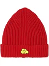Ghayme Cloud-appliqué Beanie In Red