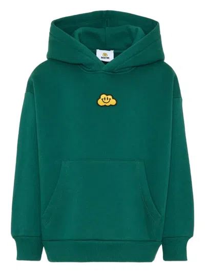 Ghayme Kids' X Cesare Morisco Cotton Hoodie In Green