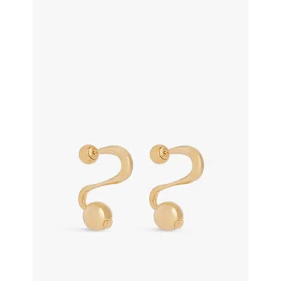 Ghazal Paris Womens Amal 24ct Yellow Gold-plated Brass Drop Earrings