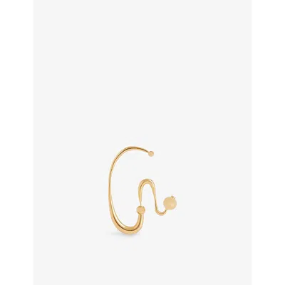 Ghazal Paris Womens  Amal 24ct Yellow Gold-plated Brass Earring