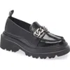 G.h.bass Chain Lug Sole Platform Loafer In Black