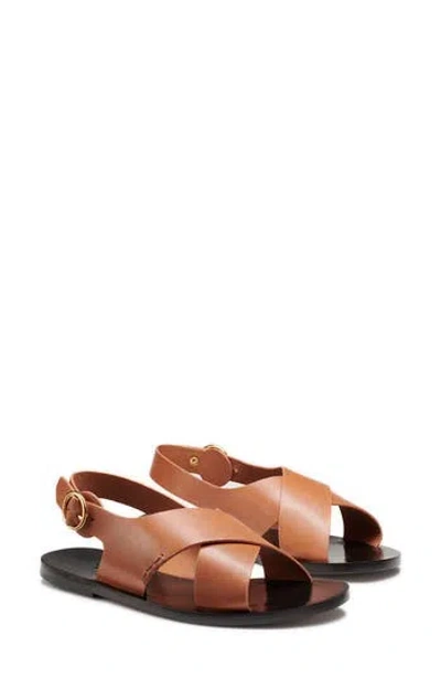 G.h.bass Crisscross Slingback Sandal In Tan
