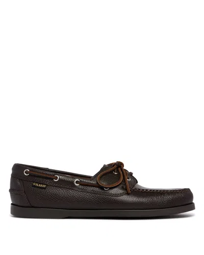 G.h.bass Est.1876 Brown Jetty Leather Loafers In Black