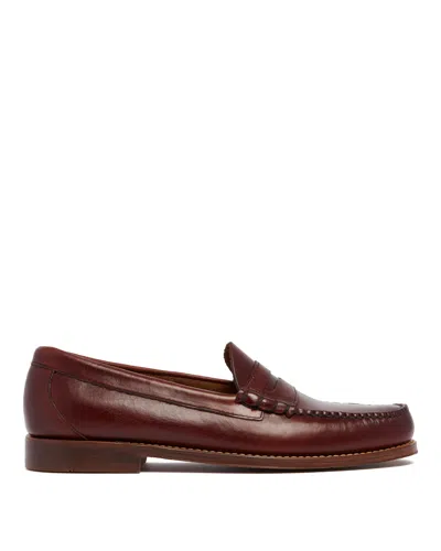G.h.bass Est.1876 Brown Weejuns Larson Loafers In Burgundy