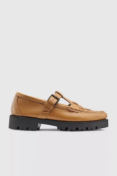 G.h.bass Fisherman Mary Jane Flats In Brown