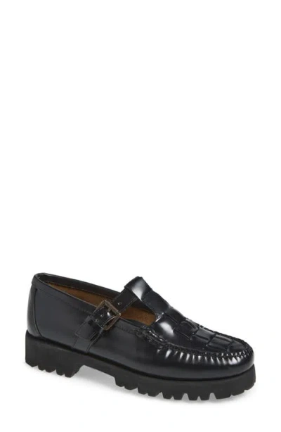 G.h.bass Fisherman Mary Jane Shoe In Black