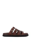 G.h.bass Fisherman Sandal In Dark Tan