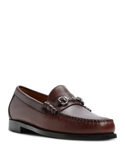 G.h.bass G. H. Bass & Co. Men's Weejuns Lincoln Leather Loafers In Brown