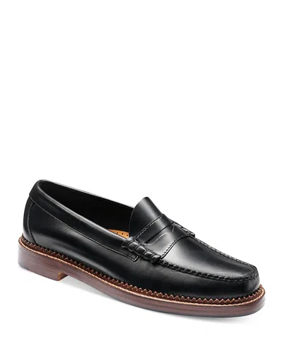 G.h.bass G. H. Bass Men's 1876 Larson Slip On Weejun Penny Loafers In Black