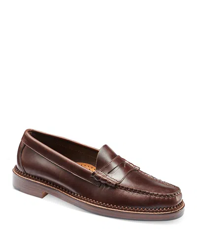 G.h.bass G. H. Bass Men's 1876 Larson Slip On Weejun Penny Loafers In Brown