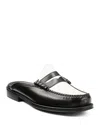 G.h.bass G. H. Bass Men's Winston Slip On Mule Weejuns In Black/white