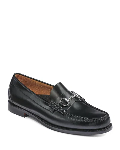 G.h.bass G. H.bass Outdoor Men's Lincoln Slip On Bit Loafers - Wide In Black