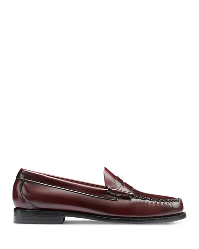 G.h.bass Gh Bass Men's Larson Weejun Loafers In Burgundy Fabric