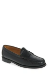 G.h.bass Larson Easy Weejun Penny Loafer In Black Combo Croco