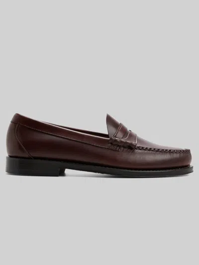 G.h.bass Larson Heritage Weejuns Moc Toe Penny Loafers In Medium Brown