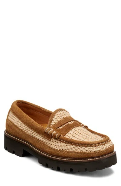 G.h.bass Larson Lug Sole Penny Loafer In Brown