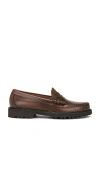 G.h.bass Larson Lug Weejun In Cognac
