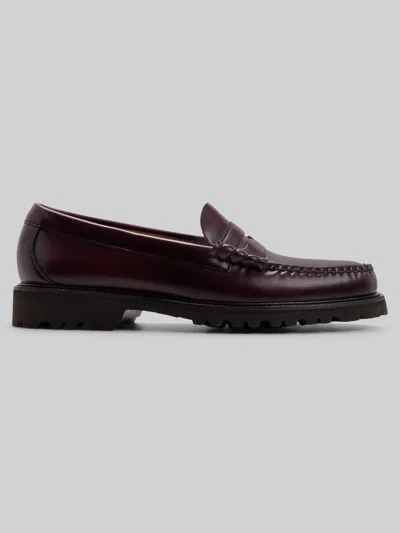 G.h.bass Larson Lug Weejuns Penny Loafer Purple In Burgundy