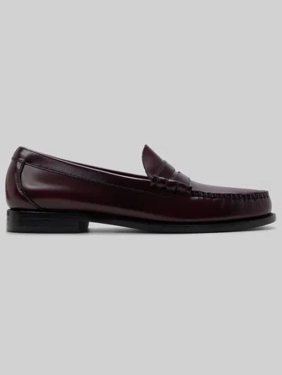 G.h.bass Larson Moc Toe Penny Loafers Purple In Brown