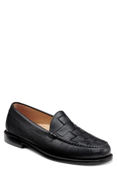 G.h.bass Larson Woven Weejun Penny Loafer In Black