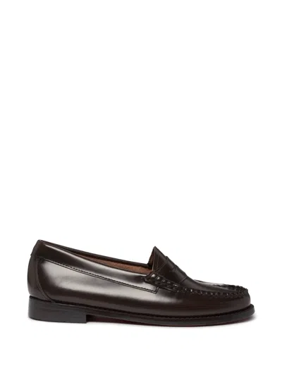 G.h.bass Leather Penny Loafers In Brown