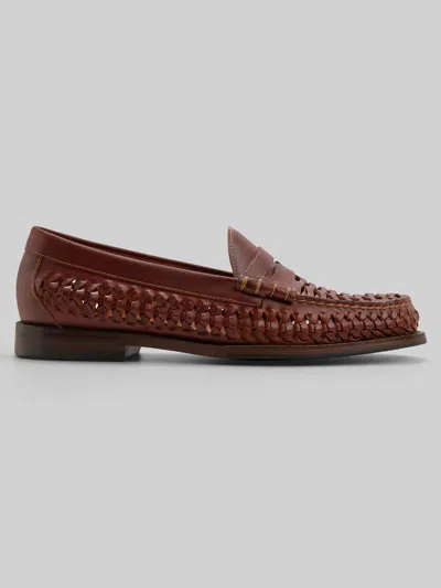 G.h.bass Lexington Moc Toe Loafers In Burgundy