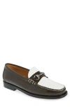 G.h.bass Lincoln Bit Easy Weejun Penny Loafer In Brown/white
