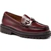 G.h.bass Lincoln Weejun Lug Loafer In Burgundy
