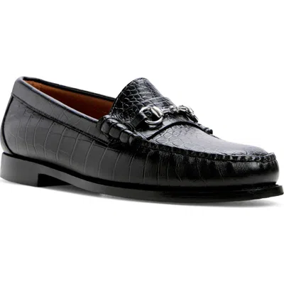 G.h.bass Lincoln Weejuns Croc Embossed Bit Loafer In Animal Print