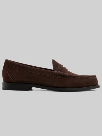 G.h.bass Moc Toe Penny Loafers In Brown