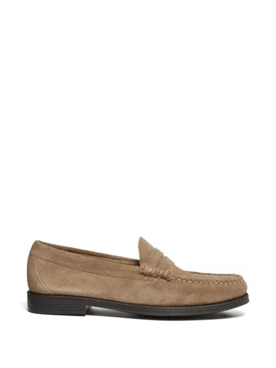 G.h.bass Penny Suede Loafers In Neutral