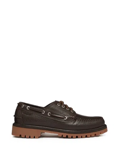 G.h.bass Ranger Lug Tumbled Leather Boat Shoes In Brown