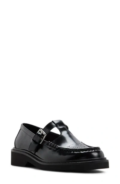 G.h.bass Romy Buckle T-strap Loafer In Black