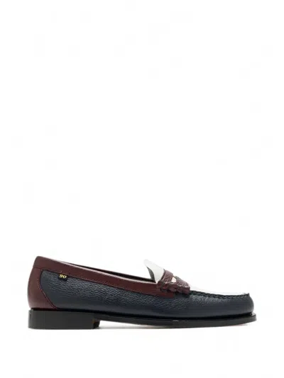 G.h.bass Weejun Heritage Larson Penny Loafers In Blue