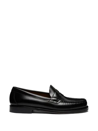 G.h.bass Weejuns Logan Hand-stitched Penny Loafers In Black