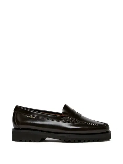 G.h.bass Weejuns Lug Penny Loafers In Brown