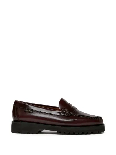 G.h.bass Weejuns Lug Penny Loafers In Red