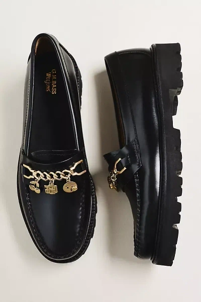 G.H.BASS WEEJUNS WHITNEY CHARM LOAFERS
