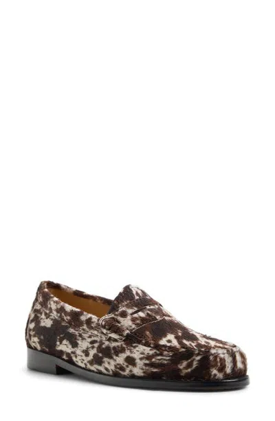 G.h.bass Whitney Weejuns® Genuine Calf Hair Loafer In Black/white