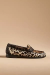 G.h.bass Whitney Weejuns Leopard Loafers In Beige