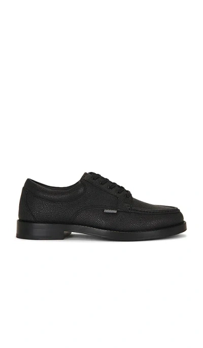 G.h.bass X Metalwood Lace Up In Black Leather Pebble