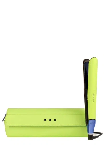 Ghd Chronos Hair Straightener In Cyber Lime In White